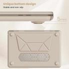For MacBook Air 15.3 inch A3114 / A2941 Business Magnetic Holder PC + PU Laptop Protective Case(Gold) - 3