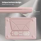 For MacBook Pro 14 inch A2918 / A2992 Business Magnetic Holder PC + PU Laptop Protective Case(Pink) - 3