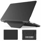 For MacBook Pro 14 inch A2918 / A2992 Business Magnetic Holder PC + PU Laptop Protective Case(Black) - 1