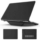 For MacBook Pro 16.2 inch A2991 / A2485 Business Magnetic Holder PC + PU Laptop Protective Case(Black) - 1