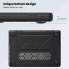 For MacBook Pro 16.2 inch A2991 / A2485 Business Magnetic Holder PC + PU Laptop Protective Case(Black) - 3