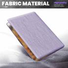 For MacBook Air 15.3 inch A3114 / A2941 Fabric Magnetic Holder Laptop Protective Case(Purple) - 3
