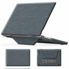For MacBook Pro 16.2 inch A2991 / A2485 Fabric Magnetic Holder Laptop Protective Case(Grey) - 1