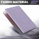 For MacBook Air 13.3 inch A2337 Fabric Magnetic Holder Laptop Protective Case(Purple) - 3