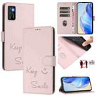 For Cubot P50 Smile Embossing RFID Leather Phone Case(Pink) - 1