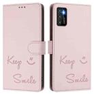 For Cubot P50 Smile Embossing RFID Leather Phone Case(Pink) - 3