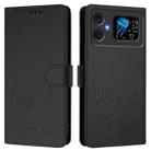 For Cubot A20 Smile Embossing RFID Leather Phone Case(Black) - 3
