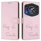 For Cubot A30 Smile Embossing RFID Leather Phone Case(Pink) - 2