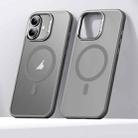 For iPhone 16 SULADA Light Sand MagSafe Magnetic PC Hybrid TPU Phone Case(Grey) - 1