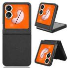 For Infinix Zero Flip PU Leather PC Phone Case(Black) - 1