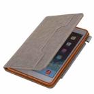 For iPad mini 6 / mini 2024 Hardware Buckle Smart Leather Tablet Case(Grey) - 2