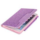 For iPad mini 6 / mini 2024 Hardware Buckle Smart Leather Tablet Case(Glitter Purple) - 2