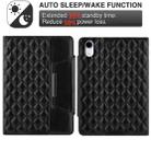 For iPad mini 6 / mini 2024 Diamond Pattern Hardware Buckle Smart Leather Tablet Case(Black) - 2
