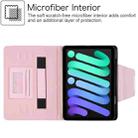 For iPad mini 6 / mini 2024 Diamond Pattern Hardware Buckle Smart Leather Tablet Case(Pink) - 3