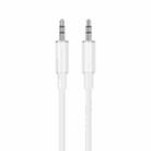 Borofone BL21 AUX 3.5mm Audio Adapter Cable, Length: 1m(White) - 2