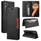 For Realme 9i GQUTROBE G01 RFID Anti-theft Leather Phone Case(Black) - 1