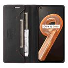 For Realme 9i GQUTROBE G01 RFID Anti-theft Leather Phone Case(Black) - 3