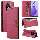 For Realme 12 5G / 12 Lite GQUTROBE G01 RFID Anti-theft Leather Phone Case(Red) - 1