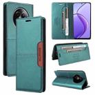 For Realme 12 5G / 12 Lite GQUTROBE G01 RFID Anti-theft Leather Phone Case(Green) - 1