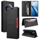 For Realme 12 Pro+ GQUTROBE G01 RFID Anti-theft Leather Phone Case(Black) - 1