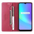 For Realme C15 GQUTROBE G01 RFID Anti-theft Leather Phone Case(Red) - 3