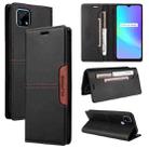 For Realme C15 GQUTROBE G01 RFID Anti-theft Leather Phone Case(Black) - 1