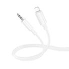 Borofone BL21 8 Pin to 3.5mm Digital Audio Conversion Cable, Length: 1m(White) - 1