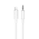 Borofone BL21 8 Pin to 3.5mm Digital Audio Conversion Cable, Length: 1m(White) - 2