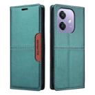 For OPPO A3x 5G / 4G GQUTROBE G01 RFID Anti-theft Leather Phone Case(Green) - 2