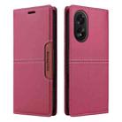 For OPPO A38 4G / A18 GQUTROBE G01 RFID Anti-theft Leather Phone Case(Red) - 2