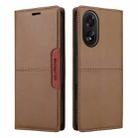 For OPPO A38 4G / A18 GQUTROBE G01 RFID Anti-theft Leather Phone Case(Brown) - 2