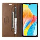 For OPPO A38 4G / A18 GQUTROBE G01 RFID Anti-theft Leather Phone Case(Brown) - 3