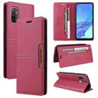 For OPPO A53 / A53s GQUTROBE G01 RFID Anti-theft Leather Phone Case(Red) - 1