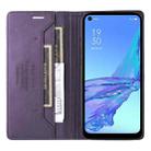 For OPPO A53 / A53s GQUTROBE G01 RFID Anti-theft Leather Phone Case(Purple) - 3