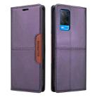 For OPPO A54 4G / A16 GQUTROBE G01 RFID Anti-theft Leather Phone Case(Purple) - 2