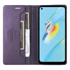 For OPPO A54 4G / A16 GQUTROBE G01 RFID Anti-theft Leather Phone Case(Purple) - 3