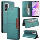 For OPPO A57 5G / A77 5G GQUTROBE G01 RFID Anti-theft Leather Phone Case(Green) - 1