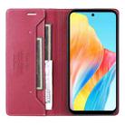 For OPPO A58 4G GQUTROBE G01 RFID Anti-theft Leather Phone Case(Red) - 3