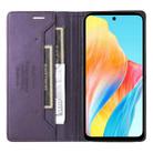 For OPPO A58 4G GQUTROBE G01 RFID Anti-theft Leather Phone Case(Purple) - 3