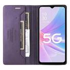 For OPPO A58 5G GQUTROBE G01 RFID Anti-theft Leather Phone Case(Purple) - 3