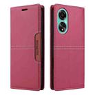 For OPPO A78 4G GQUTROBE G01 RFID Anti-theft Leather Phone Case(Red) - 2