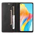 For OPPO A78 4G GQUTROBE G01 RFID Anti-theft Leather Phone Case(Black) - 3
