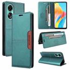 For OPPO A78 4G GQUTROBE G01 RFID Anti-theft Leather Phone Case(Green) - 1