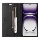 For OPPO Reno12 5G Global GQUTROBE G01 RFID Anti-theft Leather Phone Case(Black) - 3