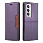 For OPPO Reno12 5G Global GQUTROBE G01 RFID Anti-theft Leather Phone Case(Purple) - 2