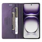 For OPPO Reno12 5G Global GQUTROBE G01 RFID Anti-theft Leather Phone Case(Purple) - 3
