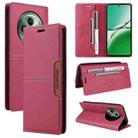 For OPPO Reno12 F 5G GQUTROBE G01 RFID Anti-theft Leather Phone Case(Red) - 1