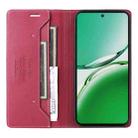 For OPPO Reno12 F 5G GQUTROBE G01 RFID Anti-theft Leather Phone Case(Red) - 3