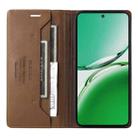 For OPPO Reno12 F 5G GQUTROBE G01 RFID Anti-theft Leather Phone Case(Brown) - 3