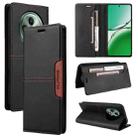 For OPPO Reno12 F 5G GQUTROBE G01 RFID Anti-theft Leather Phone Case(Black) - 1